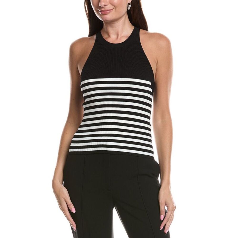 Max Mara Womens  Tenda Sweater Tank Top, Black